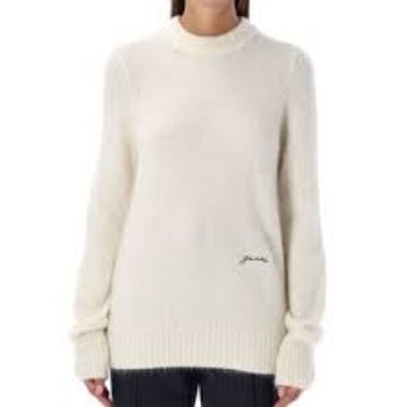 Ganni Sweaters - Ganni Alpaca / Wool Blend Sweater in Cream S
